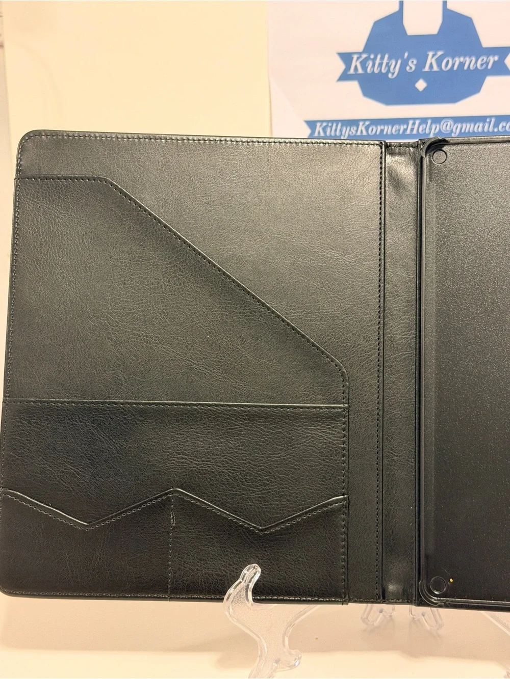 NWOT CoBak Black Premium PU Leather case for Kindle Scribe 3rd Generation
